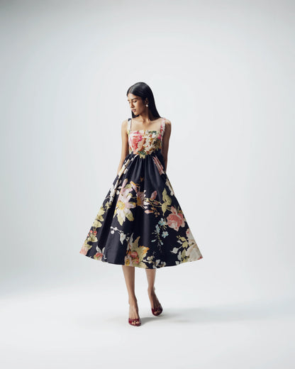 Carmine Embroidered Dress