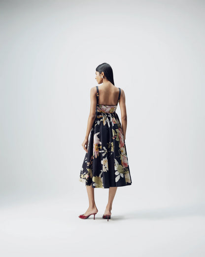 Carmine Embroidered Dress