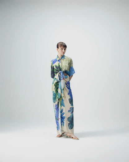 Garden Party Tie Up Top & Skirt Set