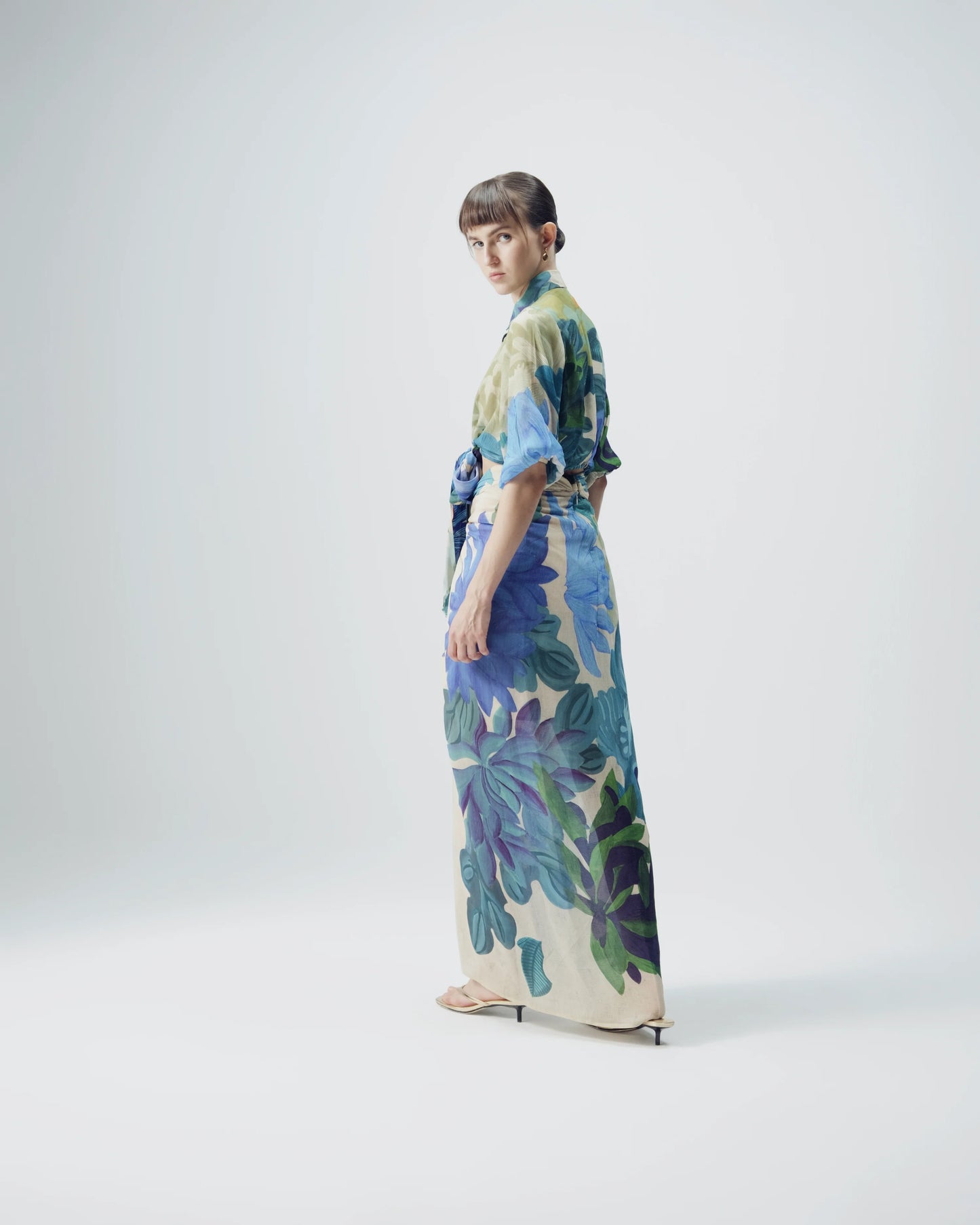 Garden Party Tie Up Top & Skirt Set