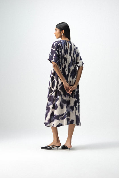 Samburu Linen Pintucks Dress