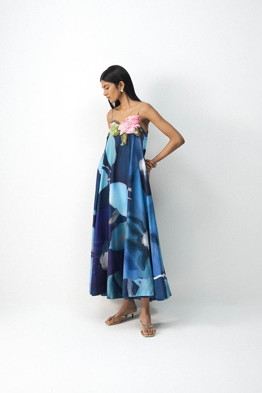 Blue Lagoon Patchwork Dress