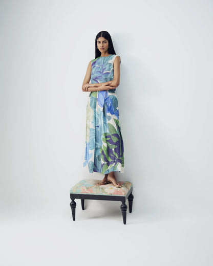 Garden Party Linen Top & Skirt Set
