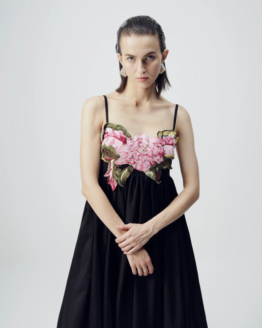 Black Patchwork Dress