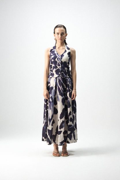 Samburu Halterneck Waitcoat & Skirt Set