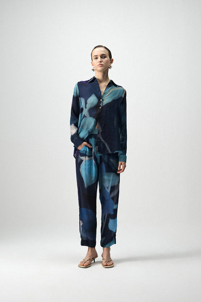 Blue Lagoon Crepe Co-ord