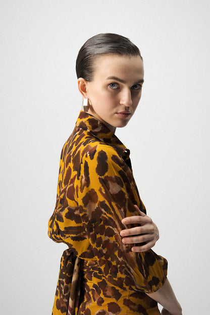 Chitara Tie Up Top And Knotted Skirt Set