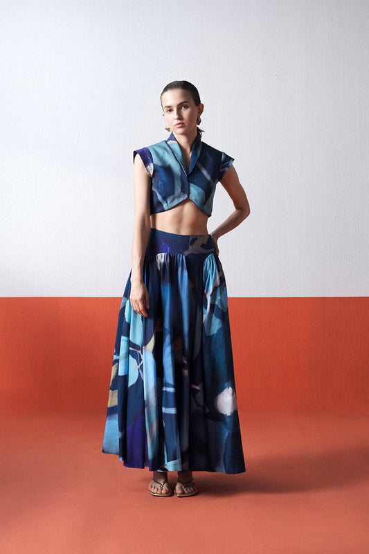 Blue Lagoon Skirt Set