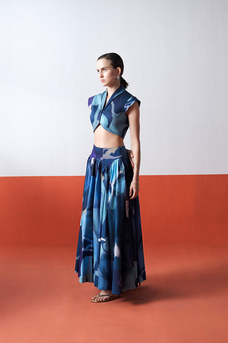 Blue Lagoon Skirt Set