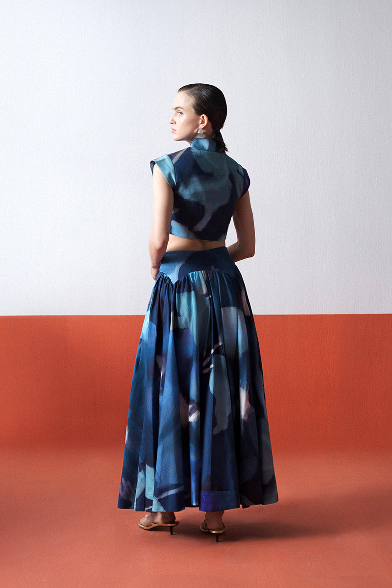 Blue Lagoon Skirt Set