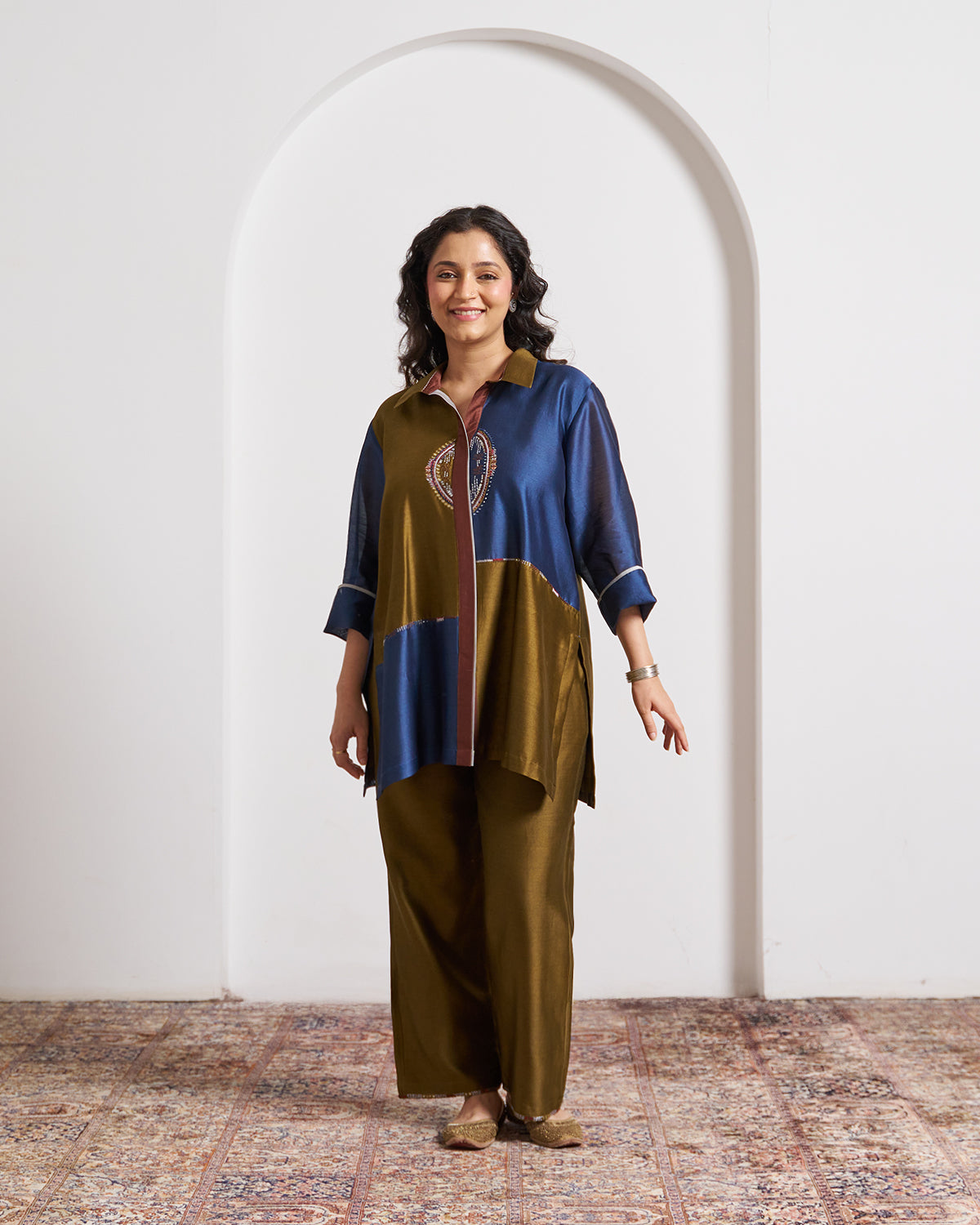 The Mosaic Silk Chanderi Set