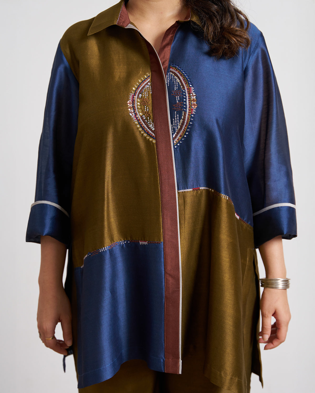 The Mosaic Silk Chanderi Set