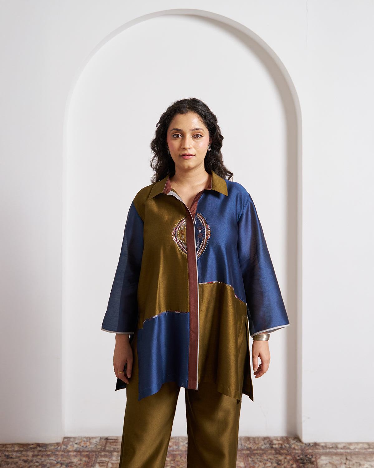 The Mosaic Silk Chanderi Set