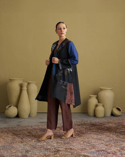 Brown Silk Cotton Set