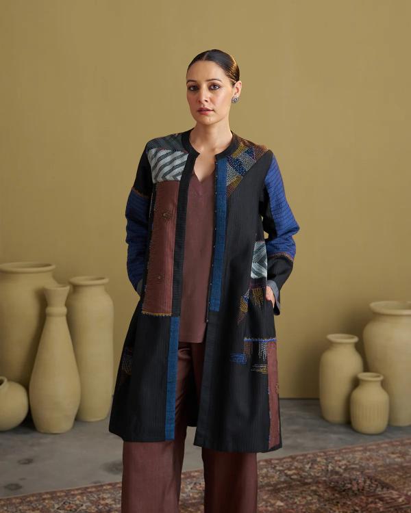 Brown Silk Cotton Set