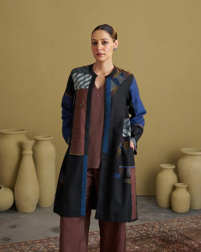 Brown Silk Cotton Set