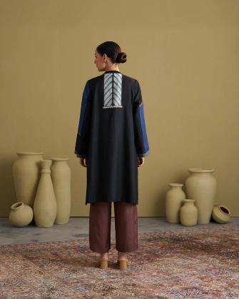 Black Anokhi Jacket with Dhagai