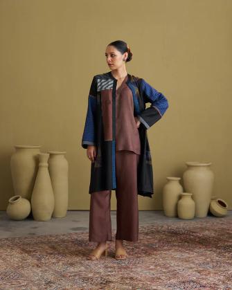 Black Anokhi Jacket with Dhagai