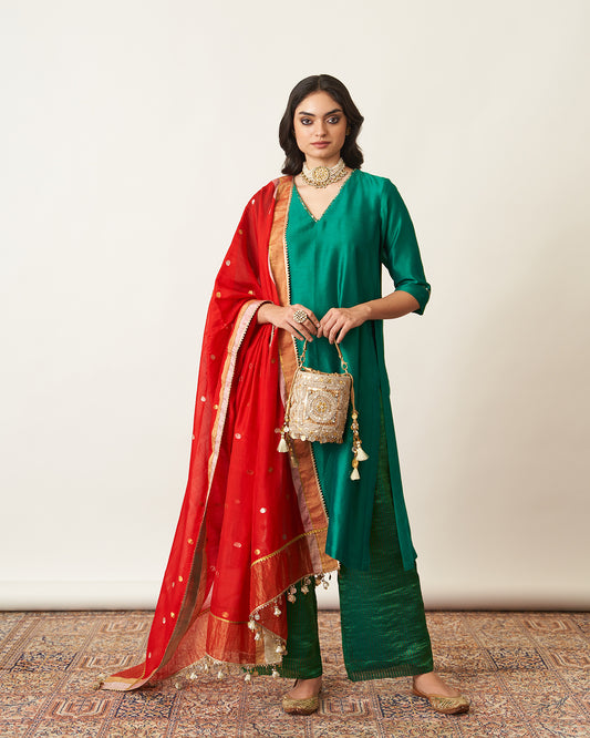 The Panna Silk Chanderi Set