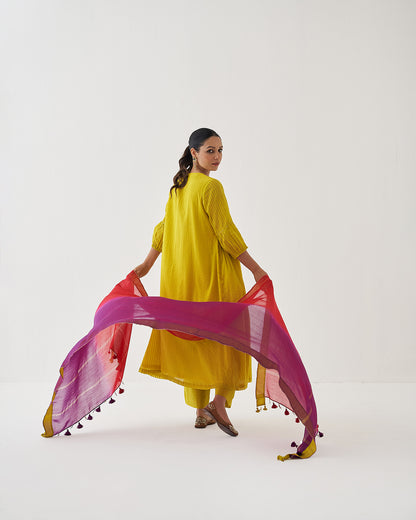 The Basanti Silk Chanderi Ensemble