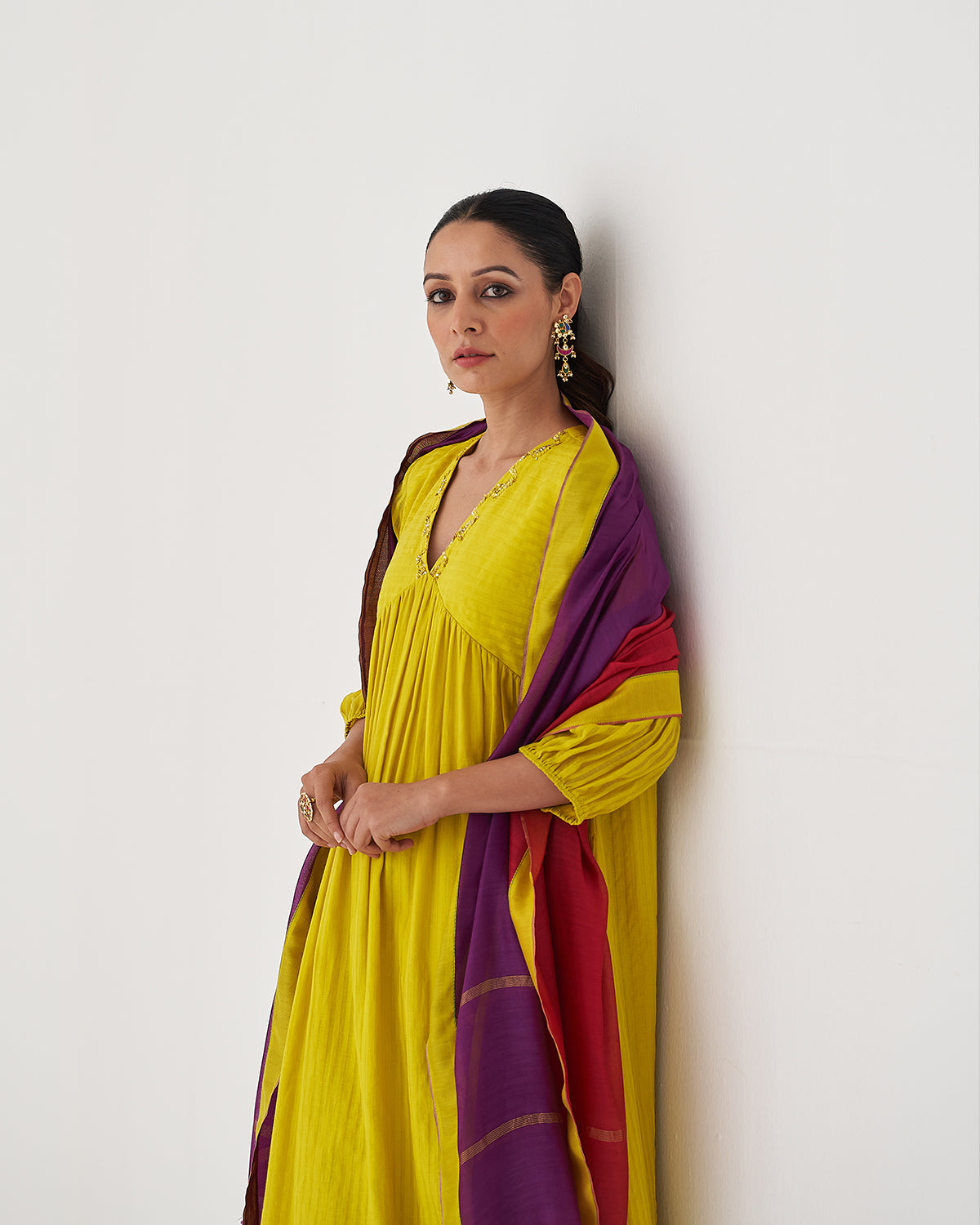 The Basanti Silk Chanderi Ensemble