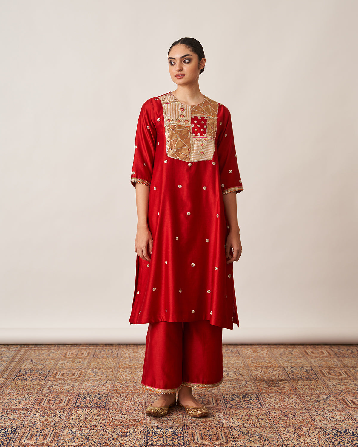 The Sindoori Silk Chanderi & Banarasi Set