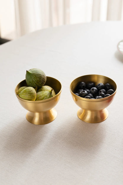 Brass Nut Bowl Set