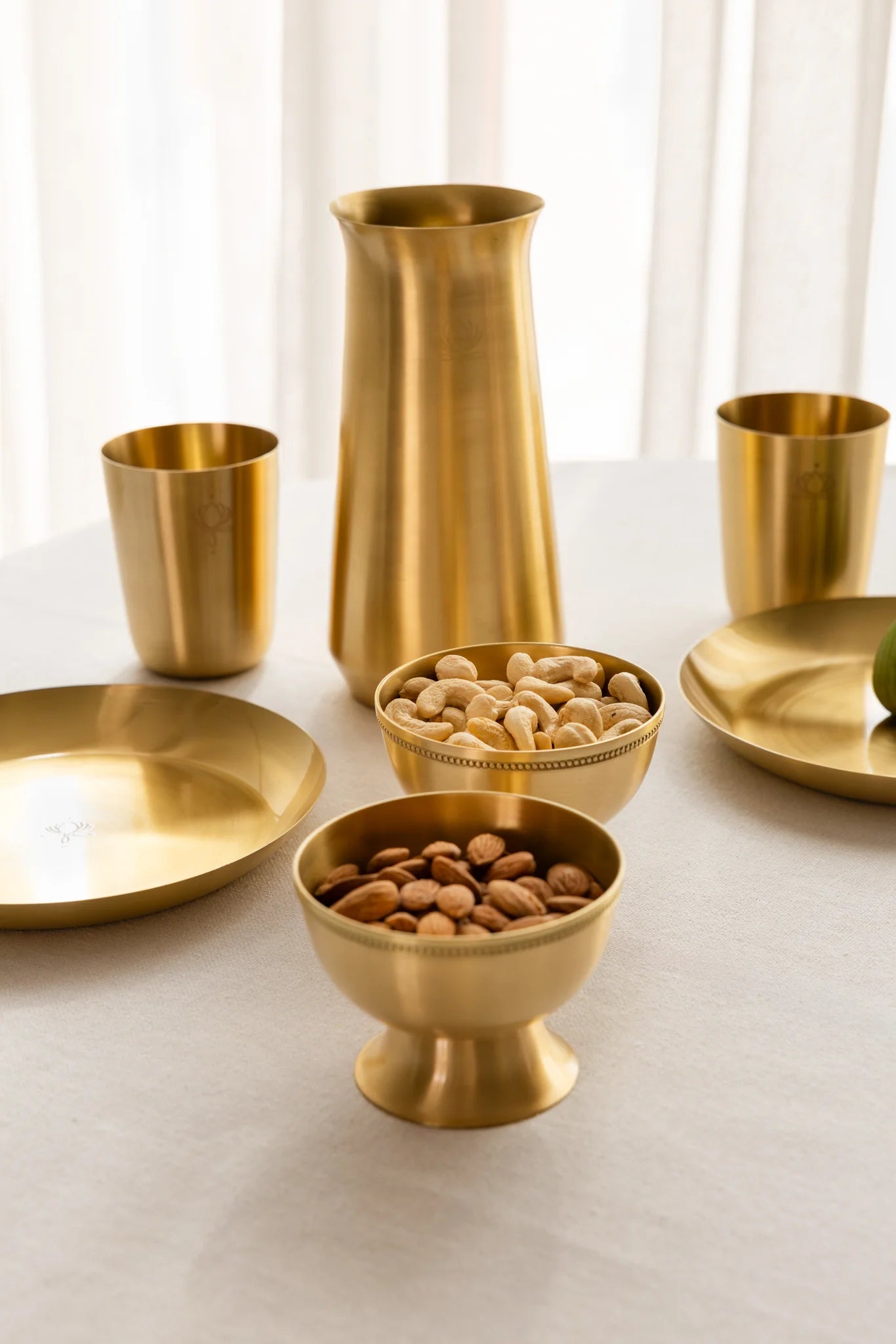 Brass Nut Bowl Set