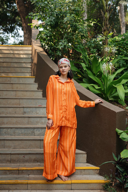 Maira Co-ord Set (Orange)
