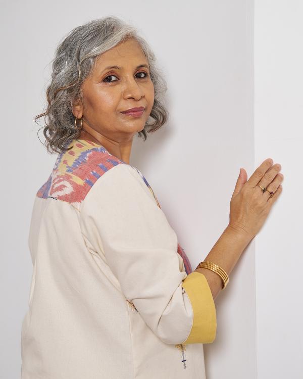 The Ivory Prism Ikat Kurta