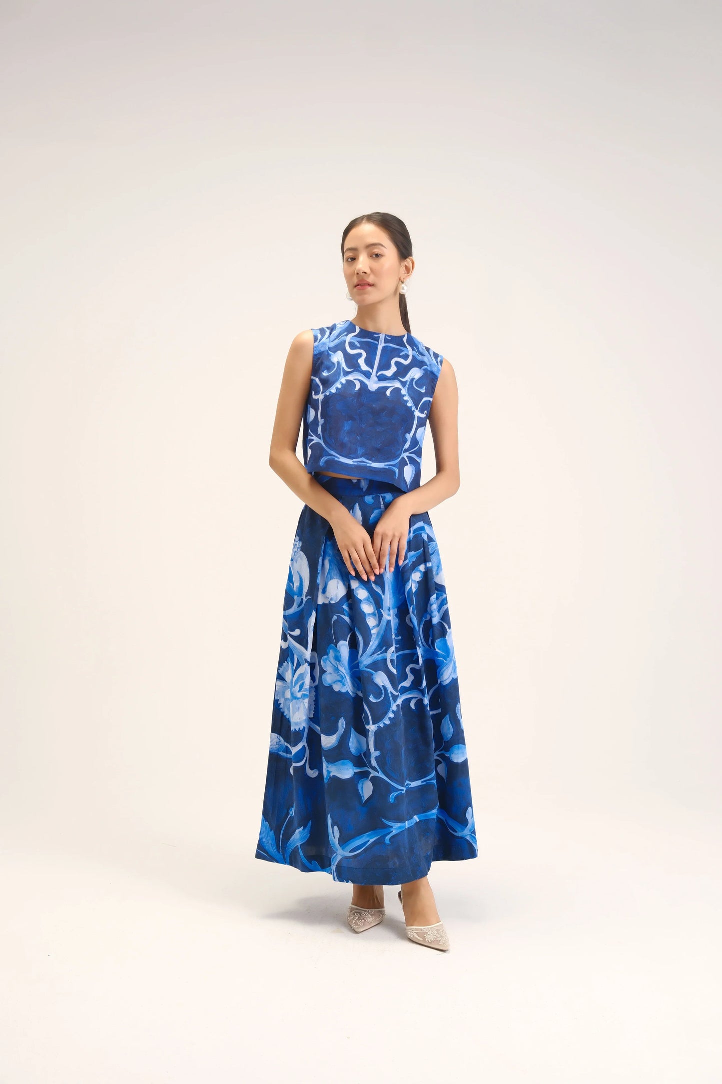 Bilberry Top & Skirt Set