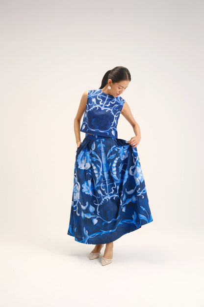 Bilberry Top & Skirt Set