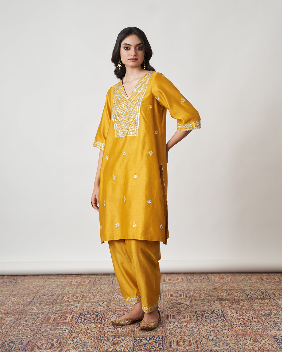 The Sarson Silk Chanderi Ensemble