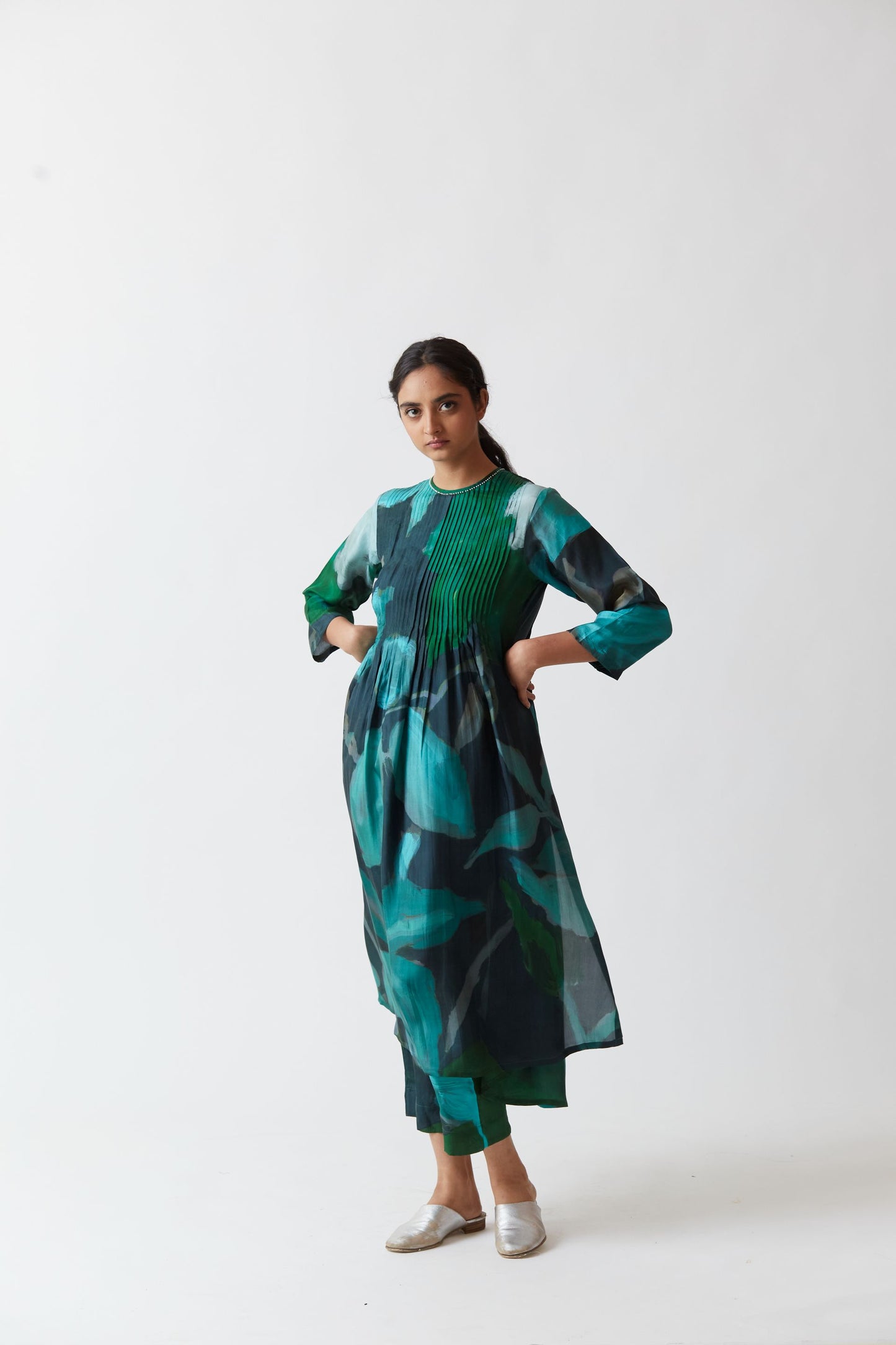 Emerald Silk Kurta Set