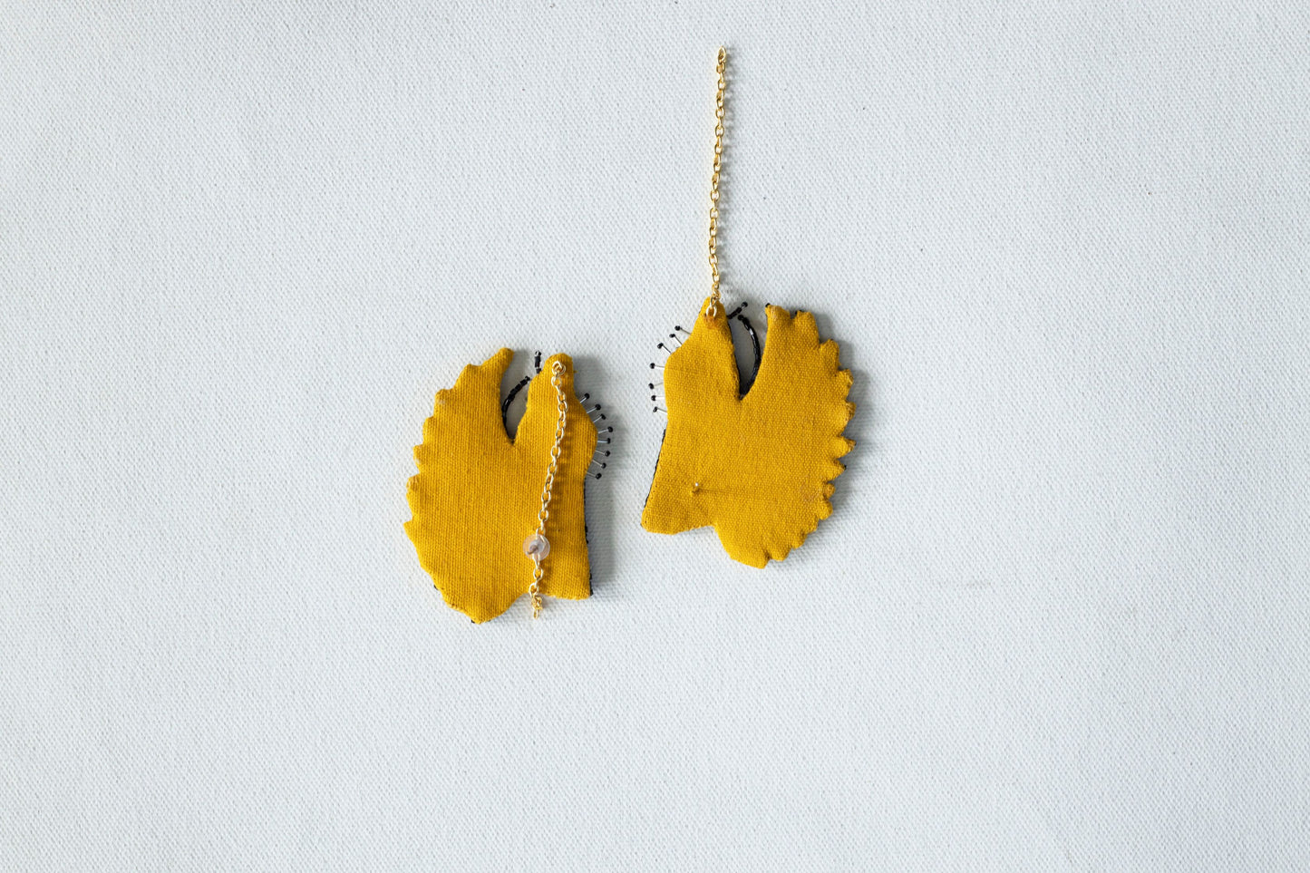 Buzzing Bee Embroidered Earrings