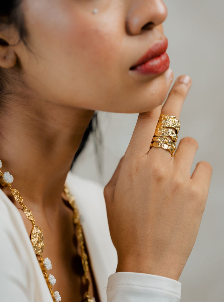 Aabha Ring-Golden