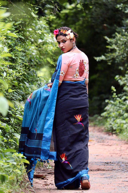 Birds Of Paradise Saree