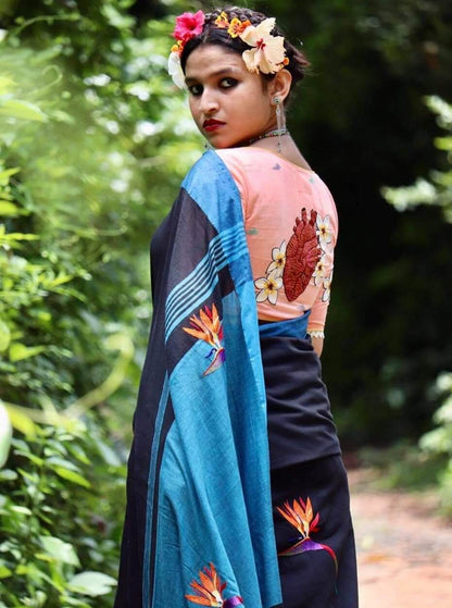 Birds Of Paradise Saree