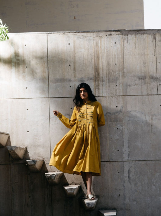 Clare Dress  (Turmeric)