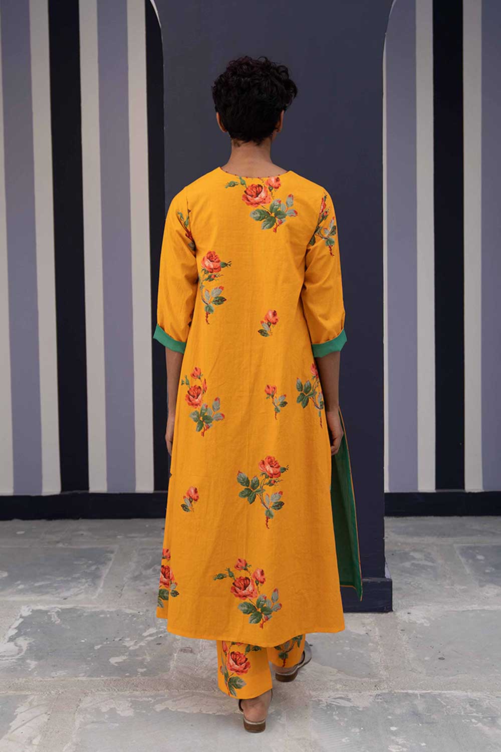 Gulkand Yellow Kurta Set