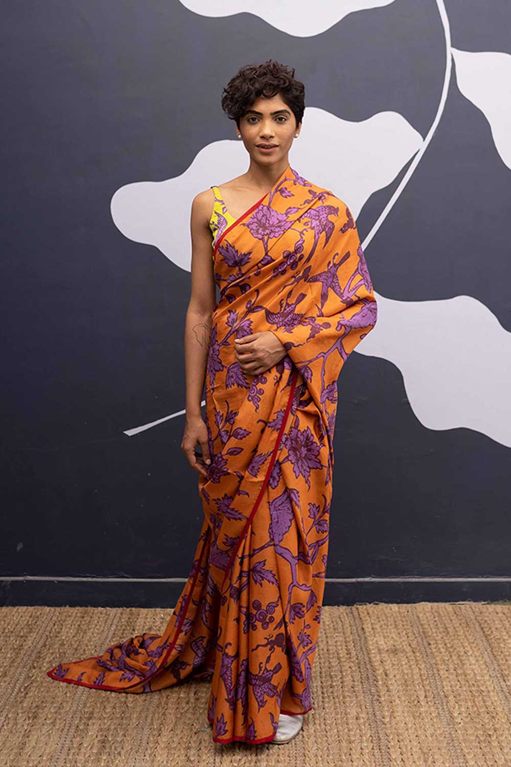 Maui Orange Saree