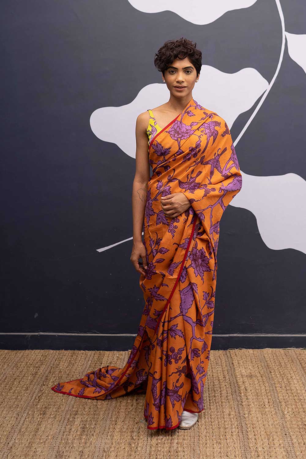 Maui Orange Saree