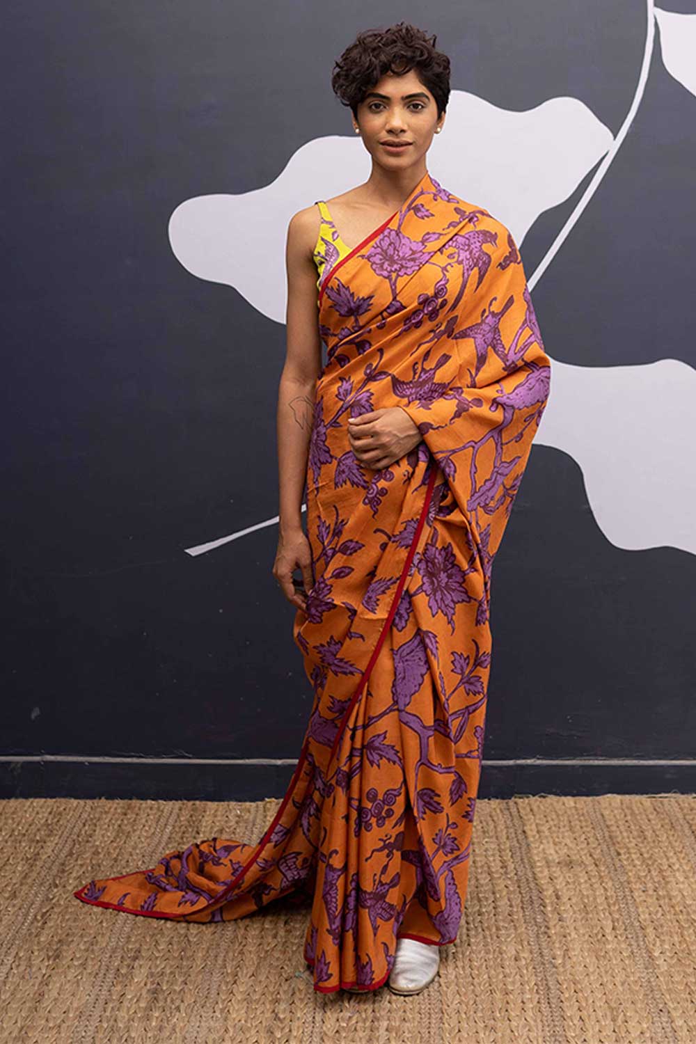 Maui Orange Saree