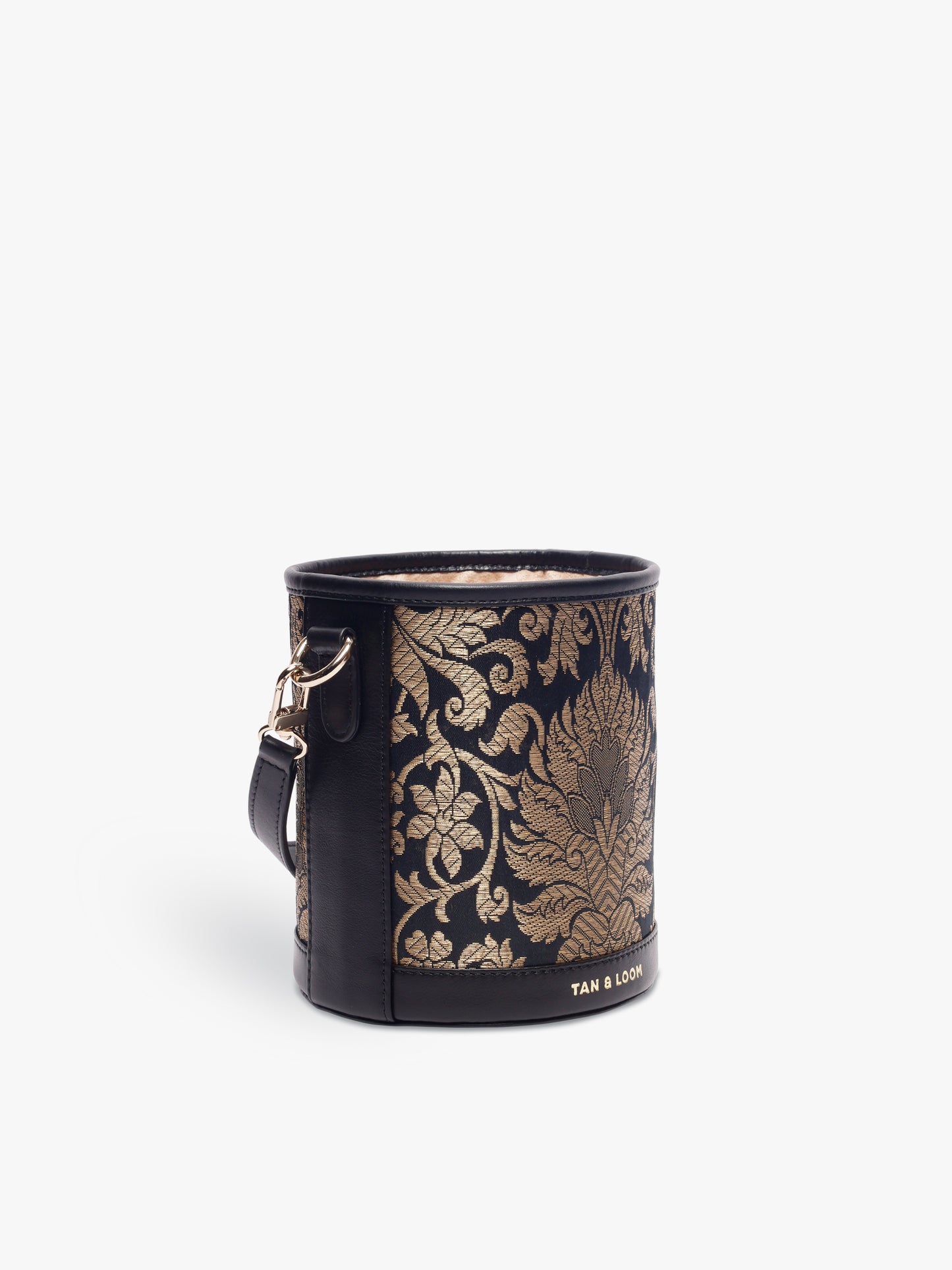 Barrel Potli (Classic Black Brocade)