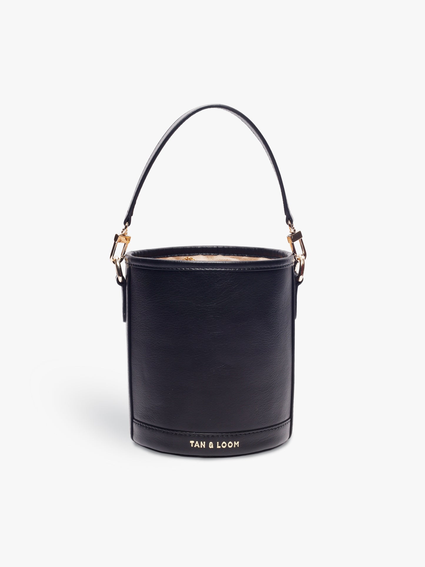 Barrel Potli (Classic Black Leather)