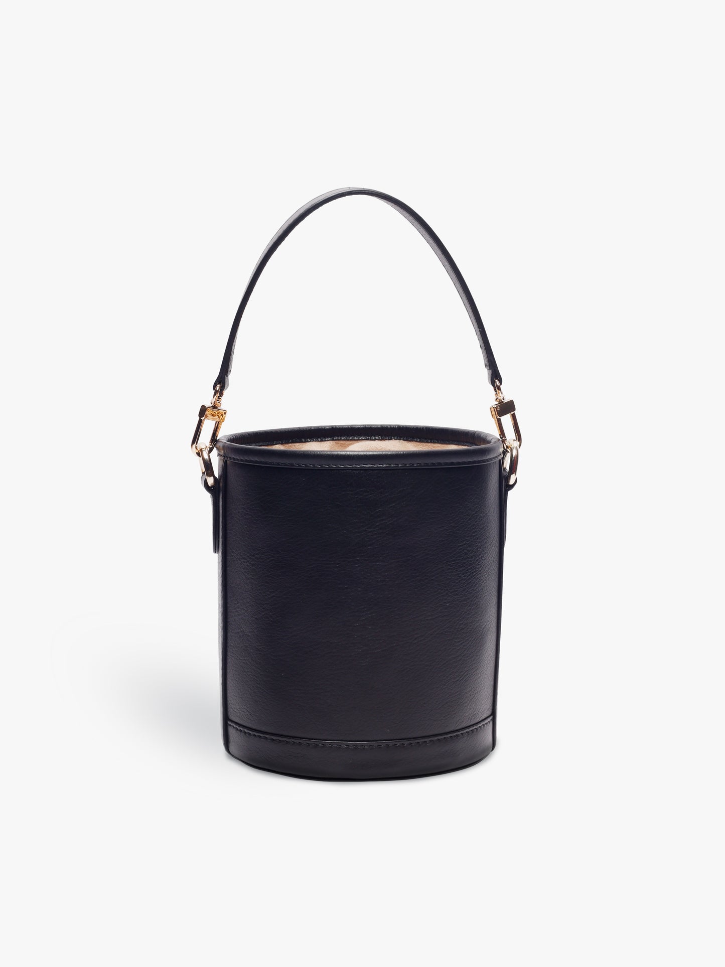 Barrel Potli (Classic Black Leather)