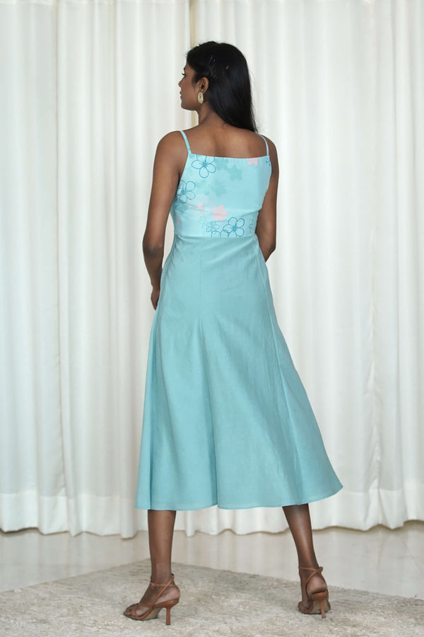 Overlay Printed Dress