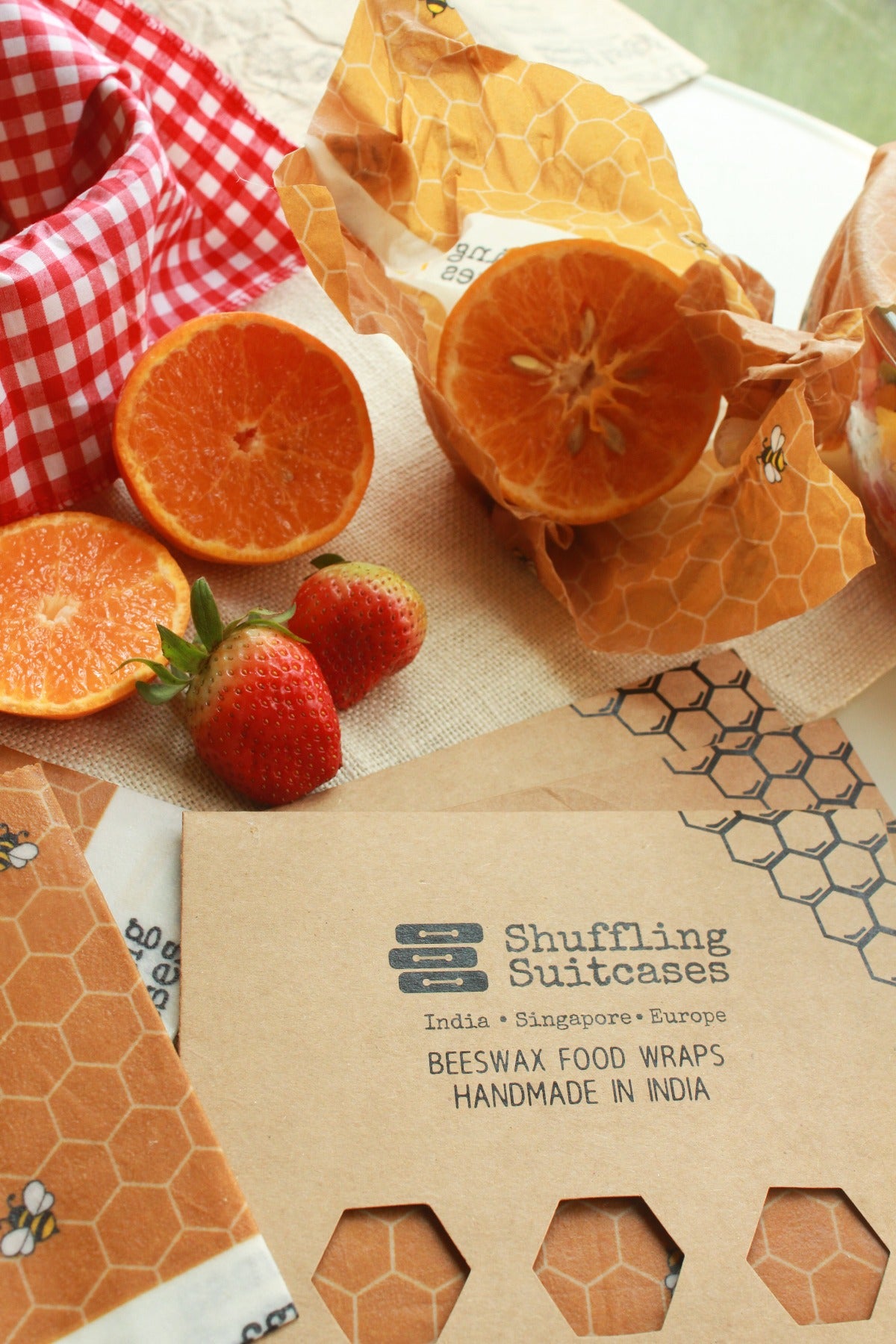 Shuffling Suitcases Beeswax Wrap