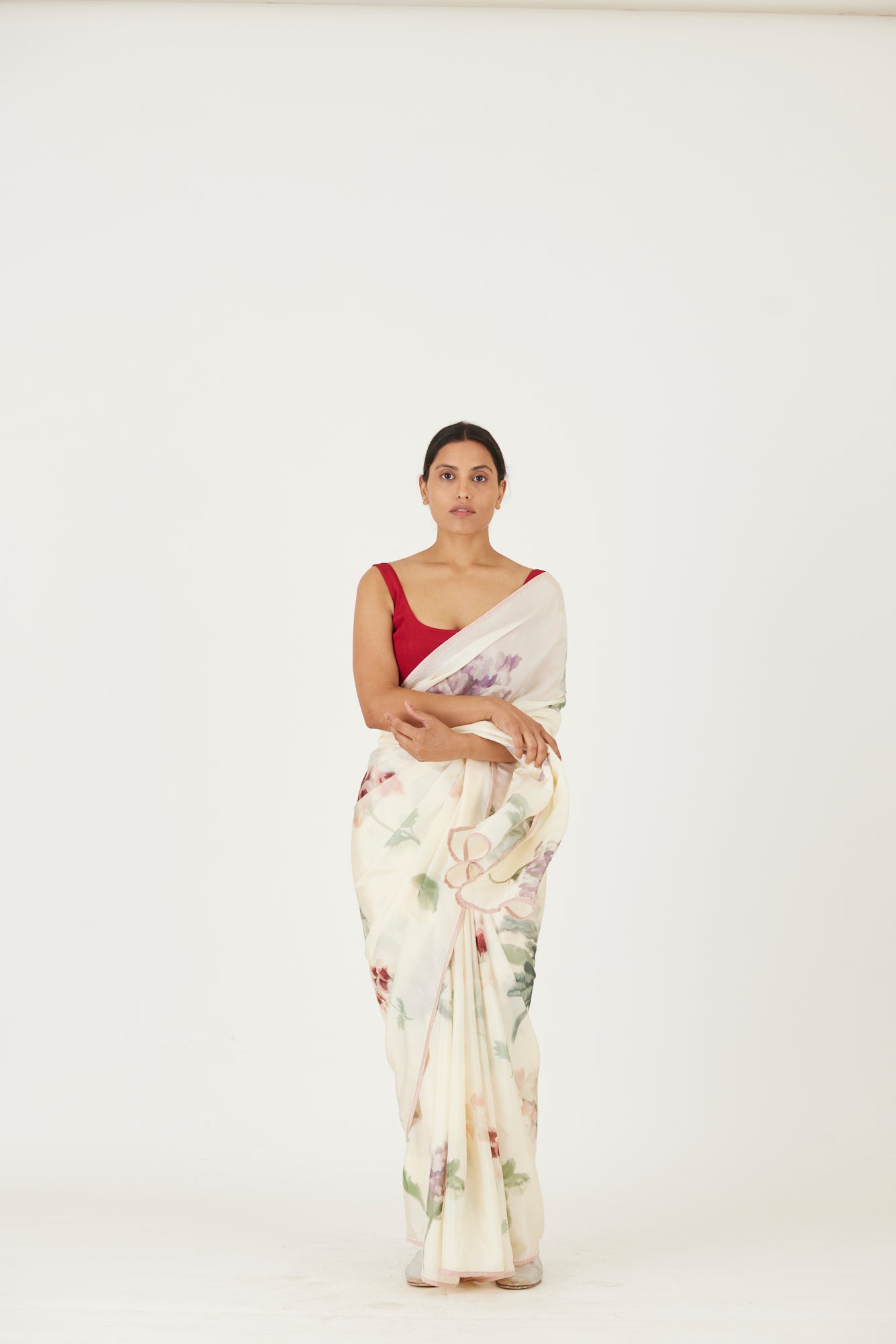 Juliet White Saree