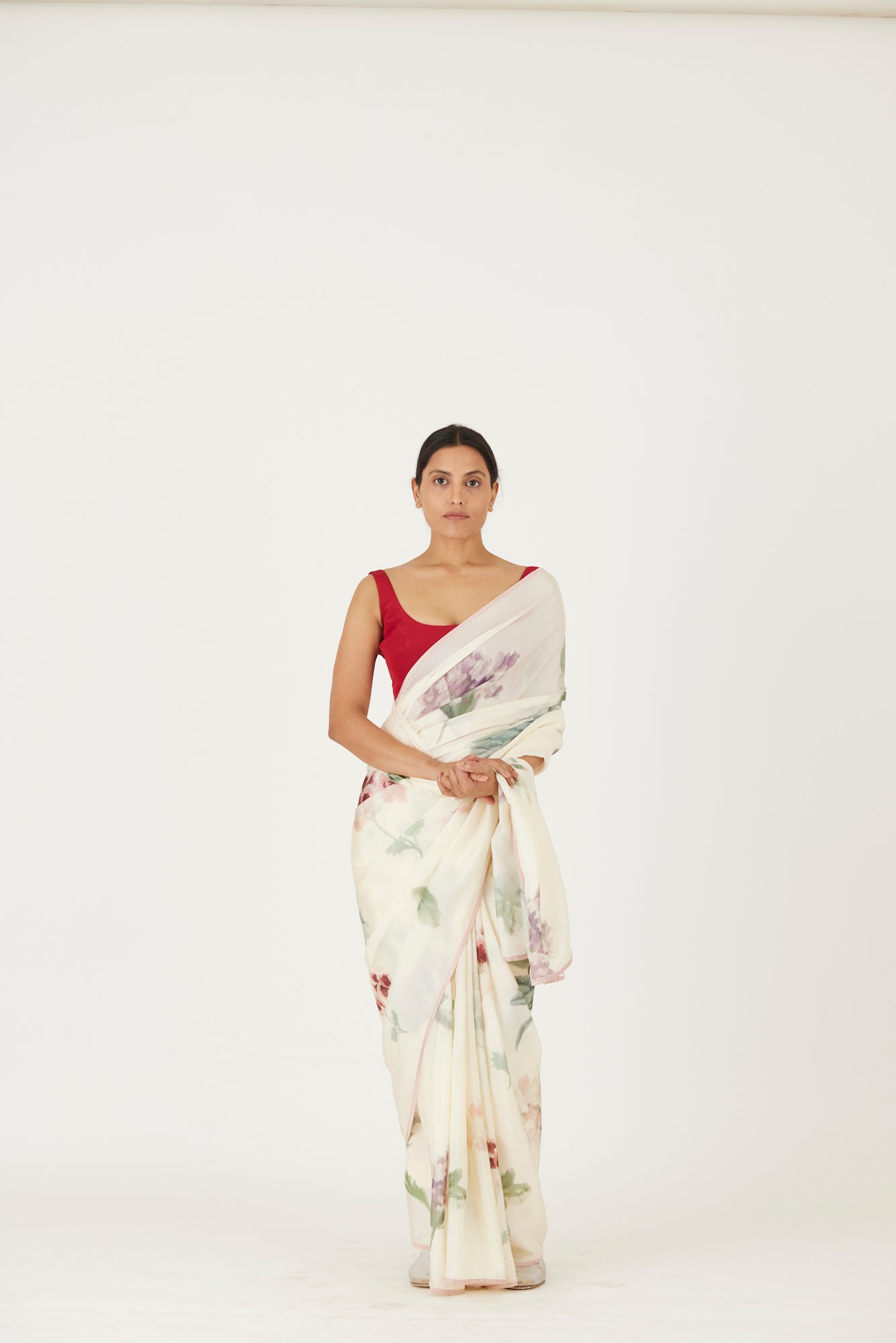 Juliet White Saree